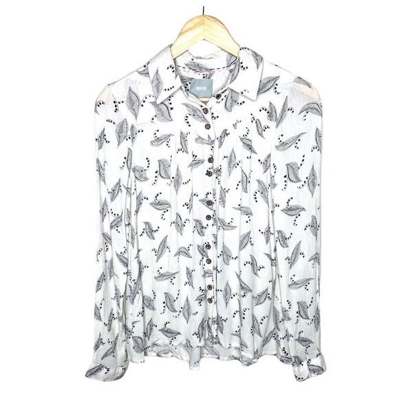 Anthropologie Maeve Lilly of the Valley Button Up Blouse - Picture 3 of 14